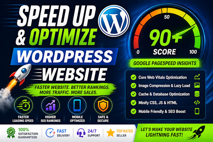 speed up and optimize your wordpress website for fast performance