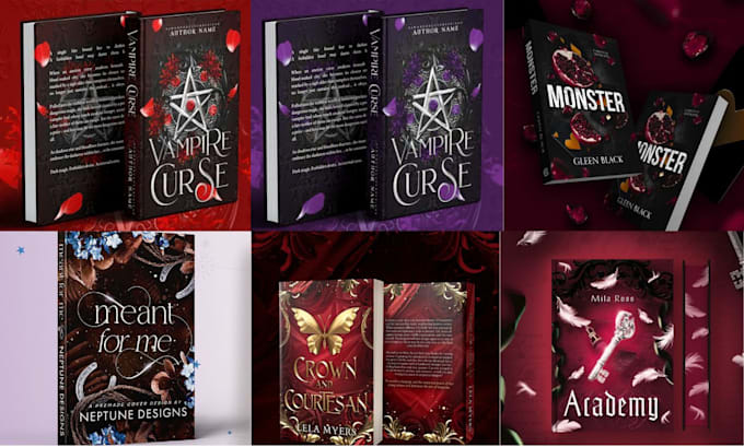 do stunning, premium dark romance cover design, KDP