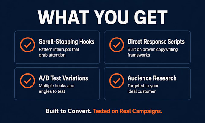 write high converting facebook and tiktok ad scripts for ecommerce