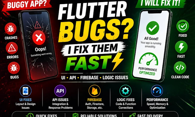 fix bugs and improve performance in your flutter app