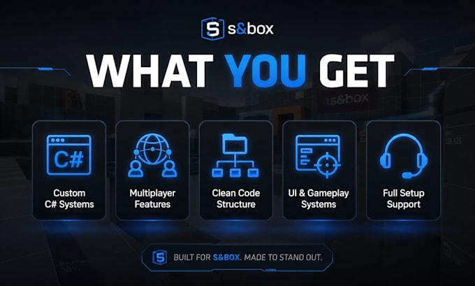 create custom sbox, c scripts, plugins, and game systems