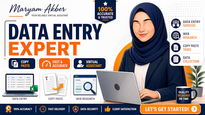 your virtual assistant for copy paste and data entry tasks