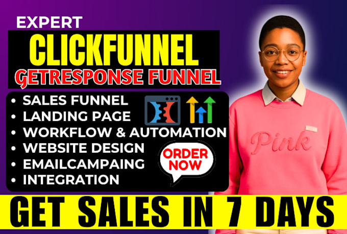 create converting clickfunnel, sales funnel, landing page, gohighlevel website