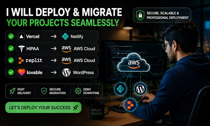 deploy migrate vercel netlify base44 replit hipaa aws lovable ai e learning app