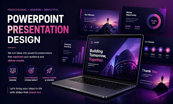 create powerpoint presentation pitch deck slide design ppt template presentation