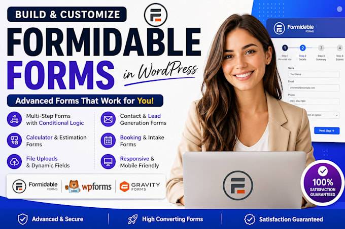 create and fix formidable forms and multi step wordpress forms