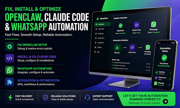 fix openclaw claude code setup and install openclaw whatsapp open claw