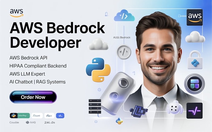 be AWS bedrock developer AWS bedrock API hipaa compliant aws at backend aws llm
