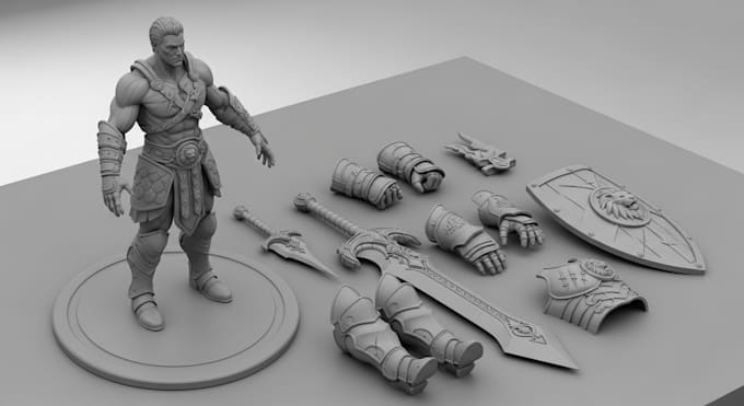 sculpt high quality 3d model for 3d printing