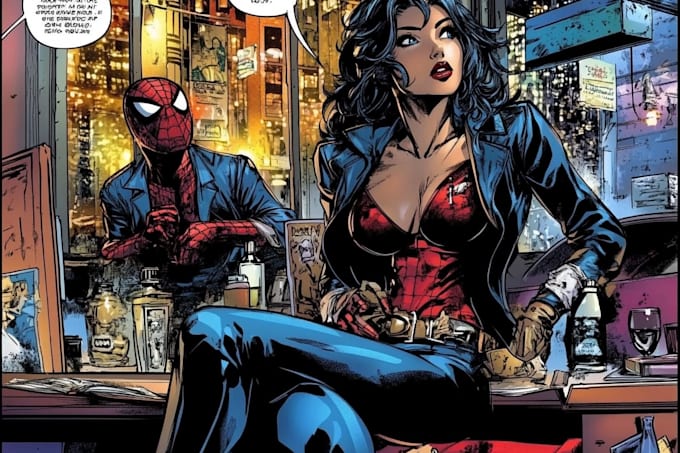 comic book illustration, comic graphic novel