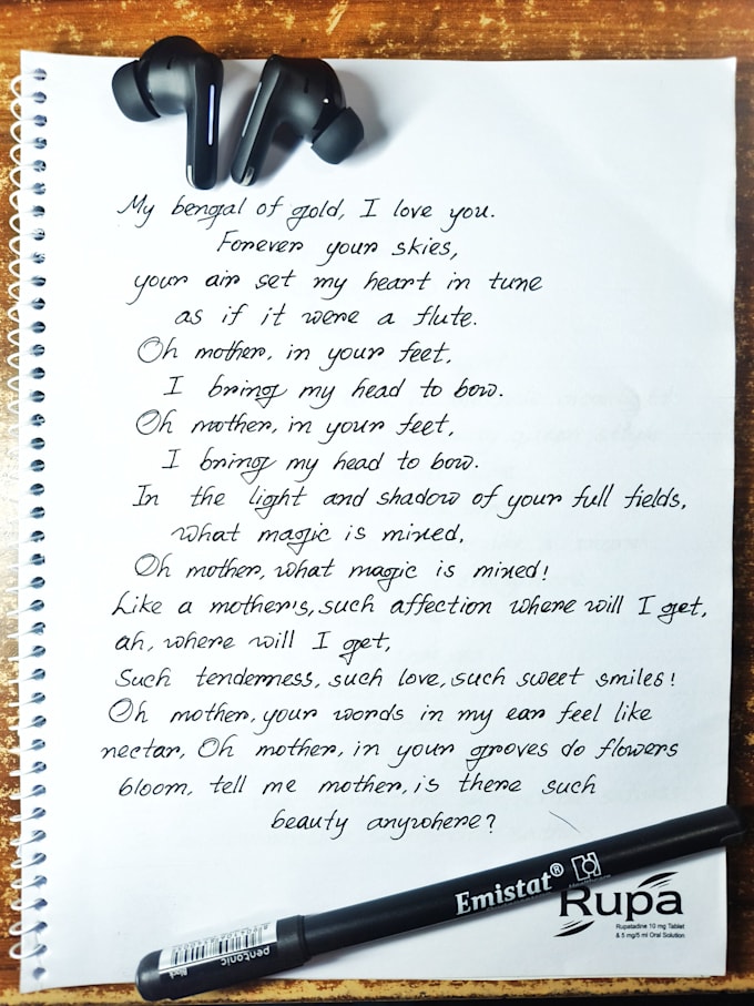 write anything with my beautiful handwriting