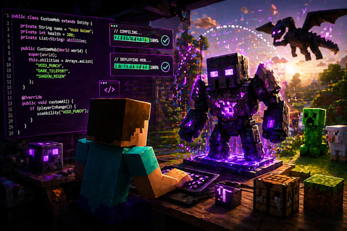 create a minecraft plugins or mods for your server