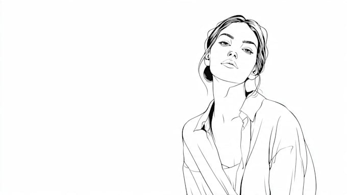 make vector line art or simple illustration