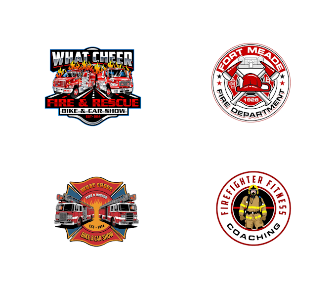 design modern firefighter logo