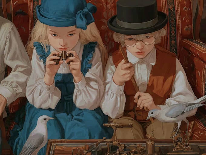 draw illustrations for children book