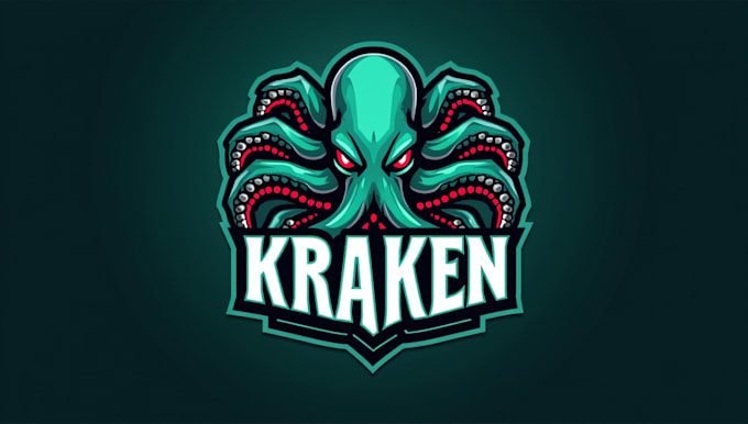 make an amazing kraken mascot logo with express delivery