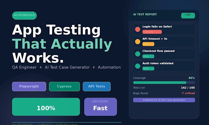 ai powered app testing, QA automation, and bug reporting for your web or mobile