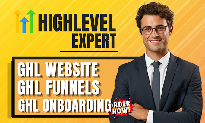 ghl landing page, website, ghl funnel, onboarding, website expert