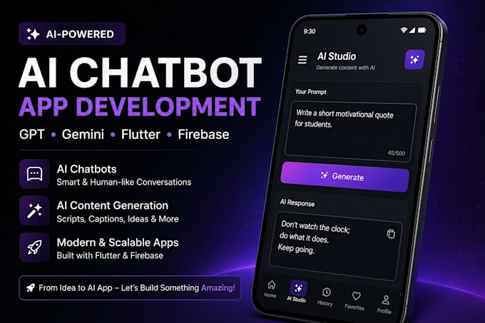 develop ai app or chatbot using openai gpt or google gemini