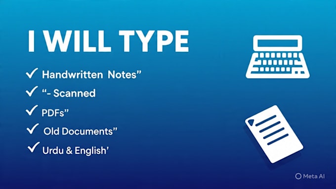 do fast urdu inpage typing, english typing, PDF to word in 24hr