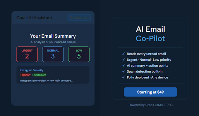 build your ai email copilot for only 49 dollars first 5 only