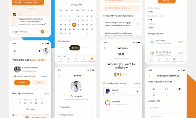 design a modern saas or mobile app UI UX in figma