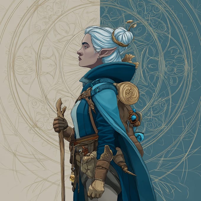 draw dnd character art and dnd character art