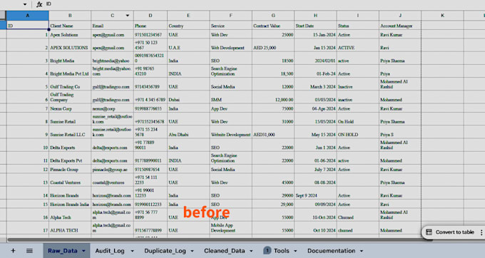 excel data cleaning, formatting, and remove duplicates
