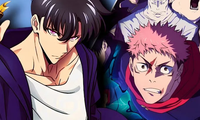 draw 2d anime character illustration in color