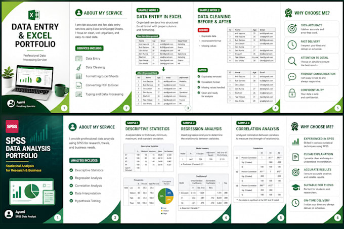 do data entry, excel data processing and spss analysis
