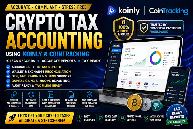 do crypto bookkeeping crypto tax accounting using koinly and cointracking