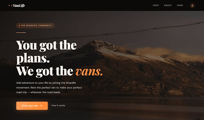 develop a modern front end website with responsive design