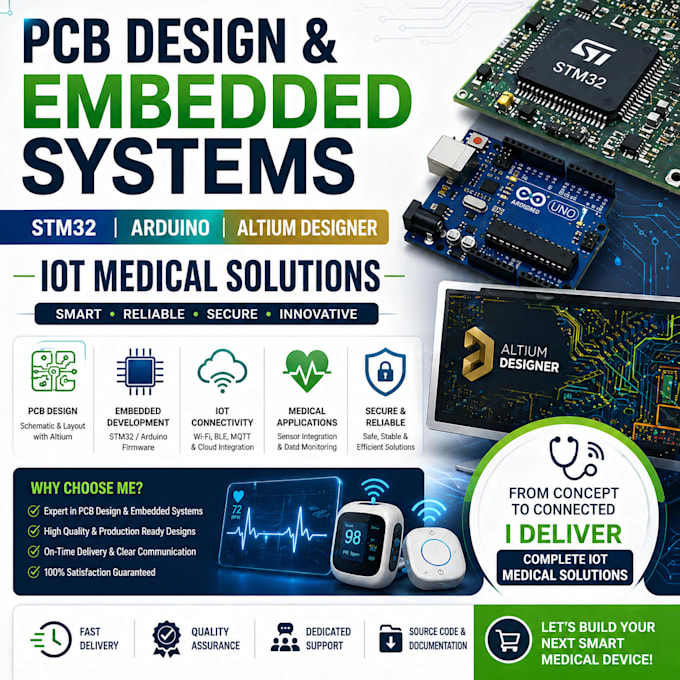 develop iot medical systems with stm32, arduino, and altium designer