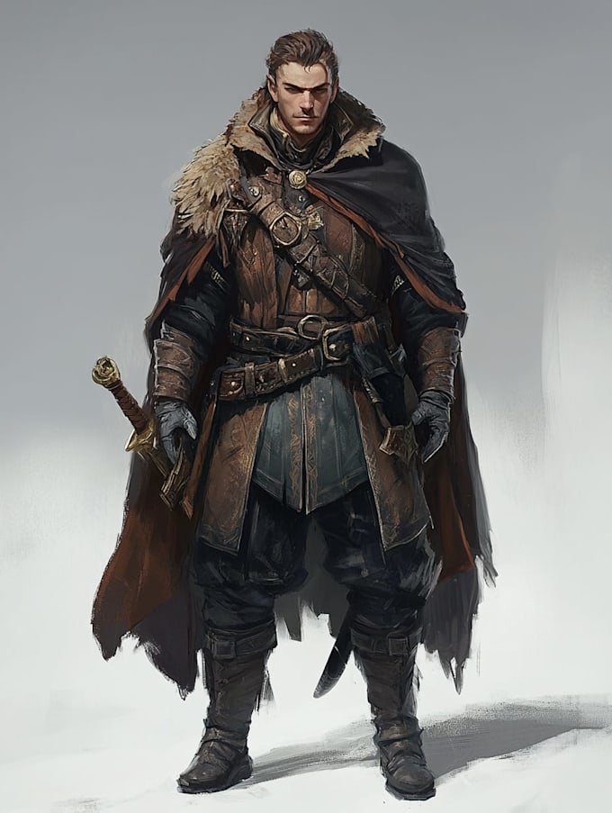 fantasy dnd character illustration