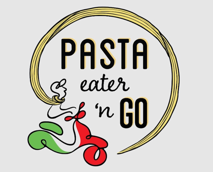 design awesome wordmark italian pasta logo