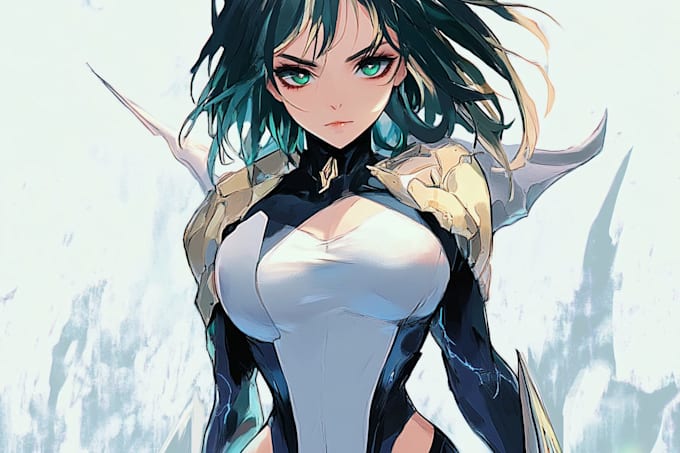 draw custom anime character or portrait with clean style