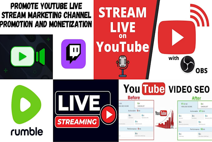 promote youtube live stream marketing channel promotion and monetization