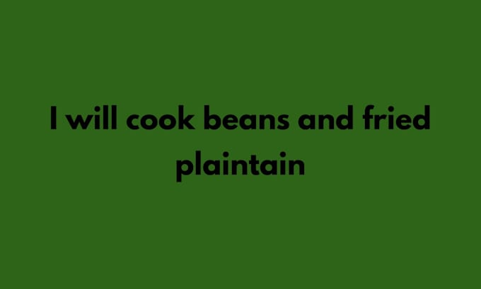 cook beans and fried plaintain