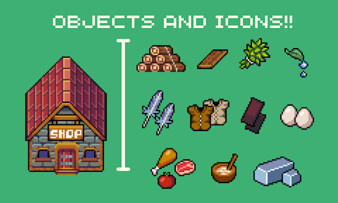 create professional custom pixel art for games and projects