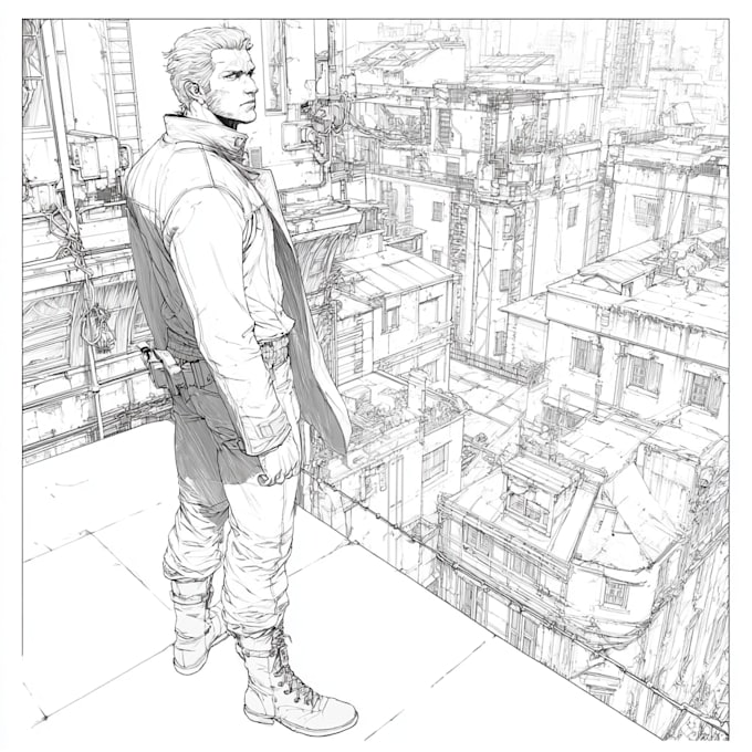 create a very professional comic book page illustration