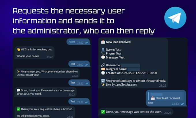 build a simple telegram bot to collect leads into google sheets