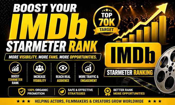 promote your imdb profile and boost starmeter ranking organically