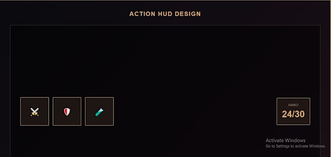 professional game hud, interface design, for indie games