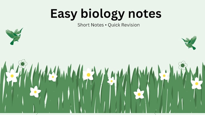 write biology notes and simple science articles for students