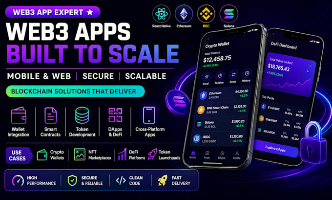 create web3 blockchain react native dapps mobile apps