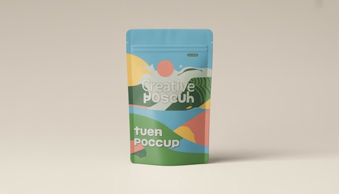 design creative box, pouch and label packaging design