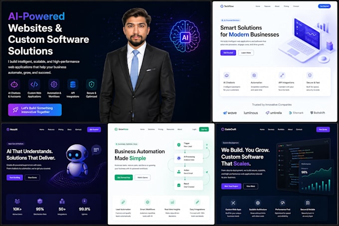 build ai powered websites and software solutions