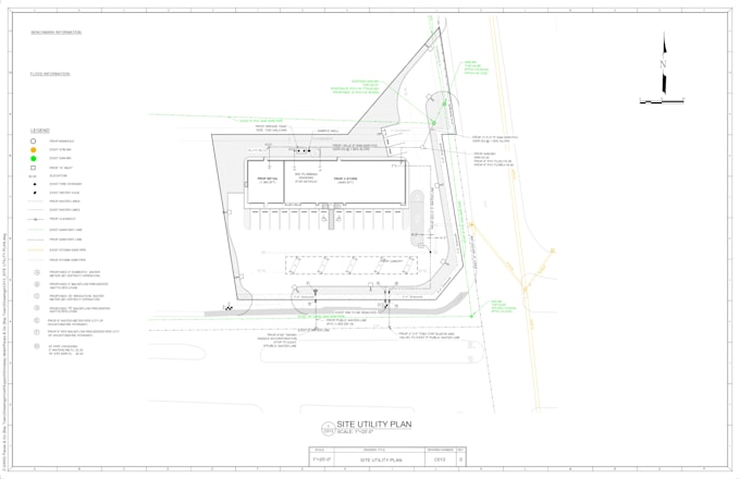 do provide civil site plan and utility layout for permit