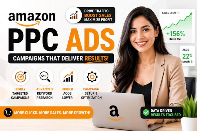 be your amazon PPC expert set up manage and optimize amazon ads