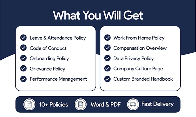 create professional HR policies,  HR documentation